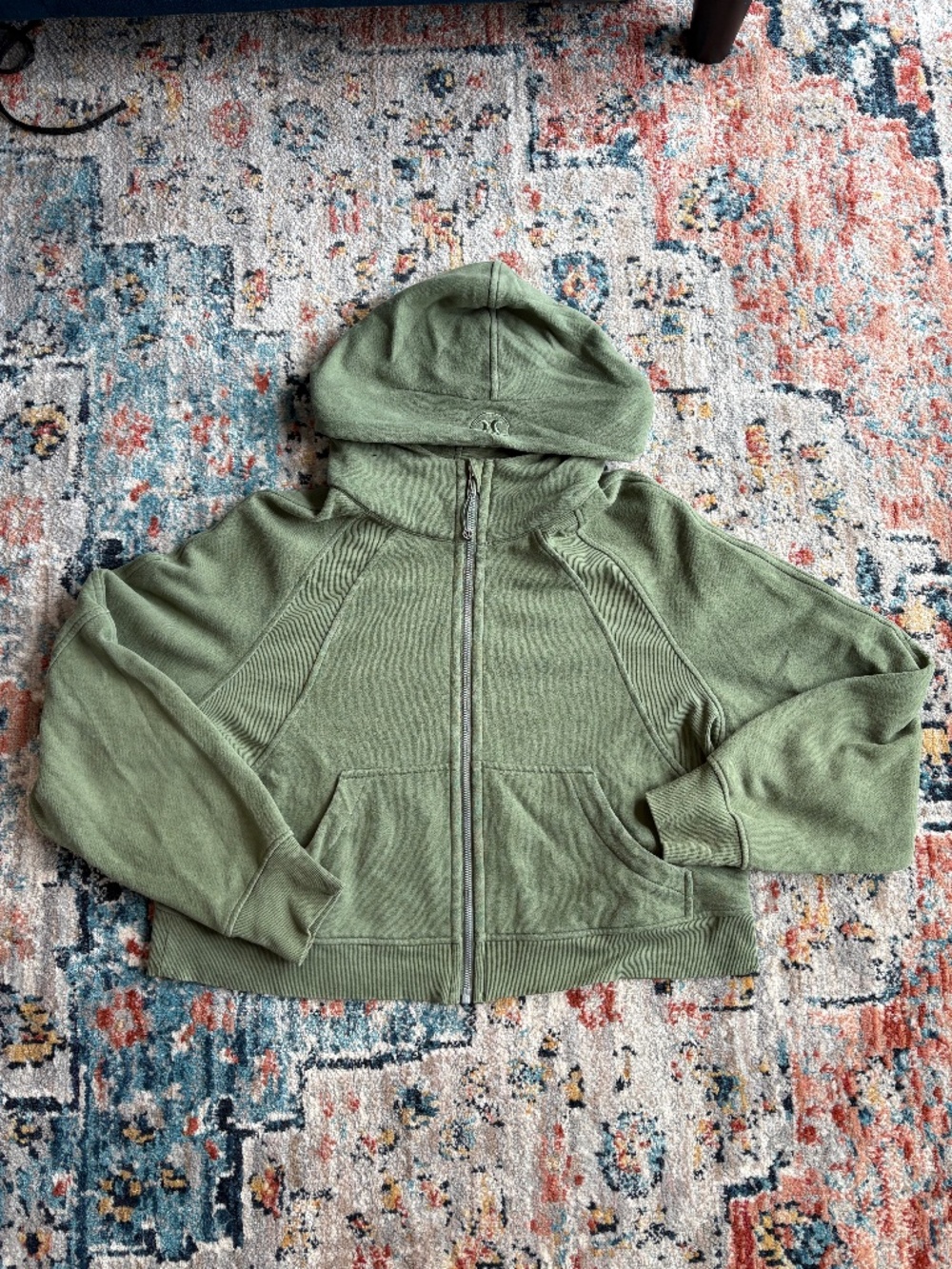 Scuba Cropped Oversized Hoodie